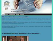 Tablet Screenshot of hausverwaltung-samtpfote.de